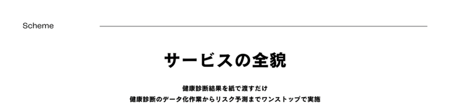 未来の健康リスク診断アカルイミライ_サービス全貌